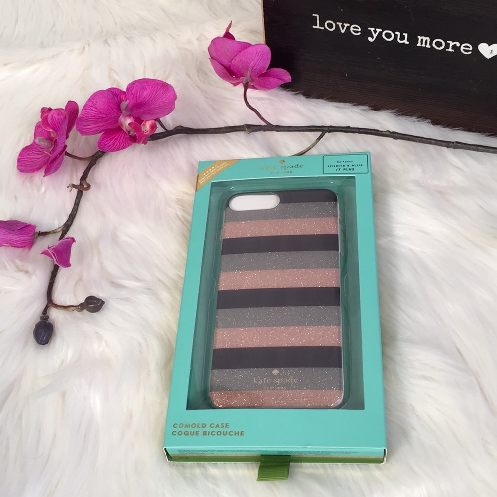 ♠️ Kate Spade Striped IPhone 8 Plus/ 7 Plus.